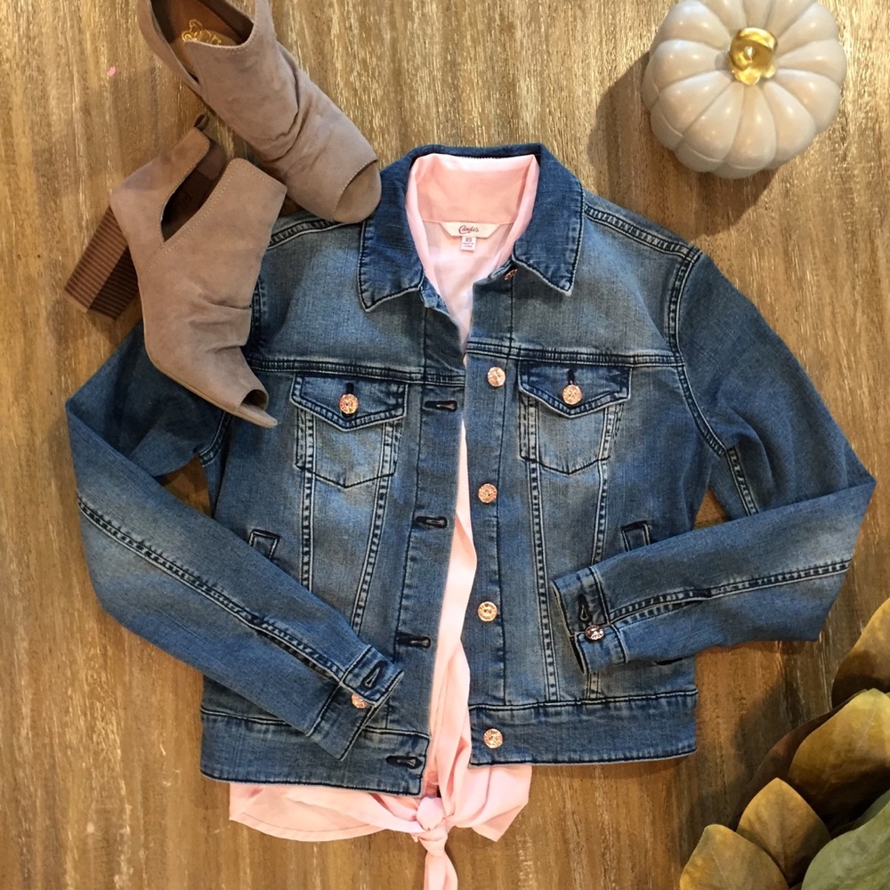 XS Lularoe Harvey - Rose Gold Buttons